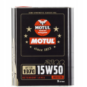 OLEJ SILNIKOWY MOTUL CLASSIC 2100 15W50 PÓŁSYNTETYK 2L DO MOTOCYKLA