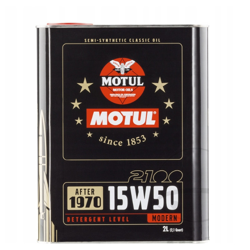 OLEJ SILNIKOWY MOTUL CLASSIC 2100 15W50 PÓŁSYNTETYK 2L DO MOTOCYKLA