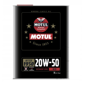 OLEJ SILNIKOWY MOTUL CLASSIC 20W50 MINERALNY DO MOTOCYKLA 2L