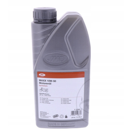OLEJ MOTOCYKLOWY JMC MAXX 10W50 4T 1L SYNTETYCZNY DO MOTOCYKLA