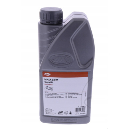 OLEJ MOTOCYKLOWY DO LAG AMORTYZATORÓW ZAWIESZENIA SYNTETYK JMC MAXX 2,5W 1L