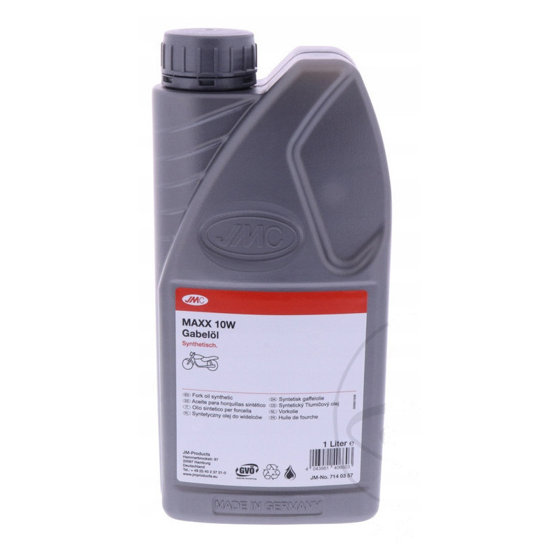 OLEJ MOTOCYKLOWY DO AMORTYZATORÓW ZAWIESZENIA PEŁEN SYNTETYK JMC MAXX 10W
