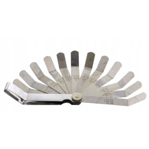 NARZĘDZIE PRECYZYJNY SZCZELINOMIERZ CALOWY / METRYCZNY JMP 12 LISTKÓW