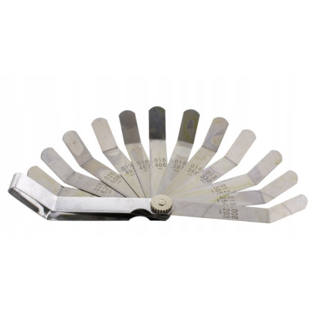 NARZĘDZIE PRECYZYJNY SZCZELINOMIERZ CALOWY / METRYCZNY JMP 12 LISTKÓW