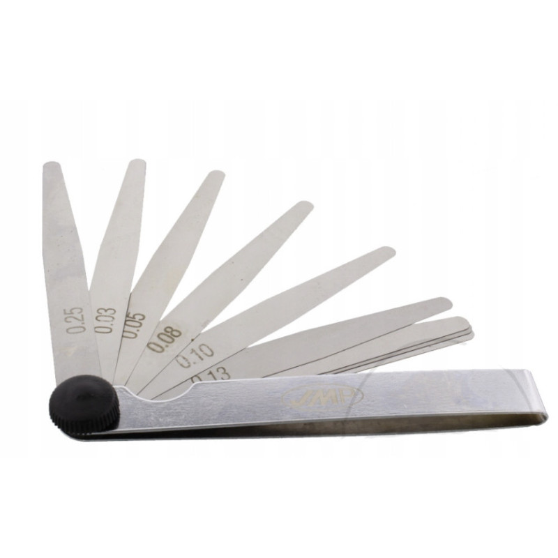 NARZĘDZIE PRECYZYJNY SZCZELINOMIERZ METRYCZNY JMP 9 LISTKÓW 0,03 - 0,25MM