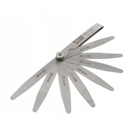 NARZĘDZIE PRECYZYJNY SZCZELINOMIERZ METRYCZNY JMP 8 LISTKÓW 0,05 - 0,50MM