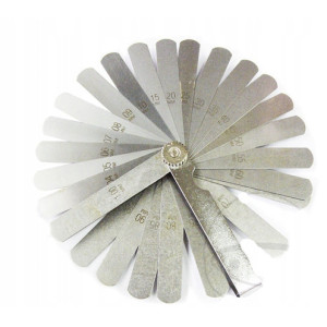 NARZĘDZIE PRECYZYJNY SZCZELINOMIERZ METRYCZNY JMP 25 LISTKÓW 0,04 - 1,00MM