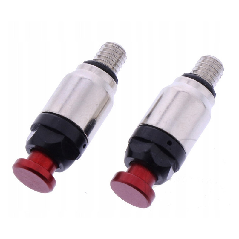 ODPOWIETRZNIKI AMORTYZATORÓW WIDELCA TELESKOPÓW PRZÓD M5 CZERWONE