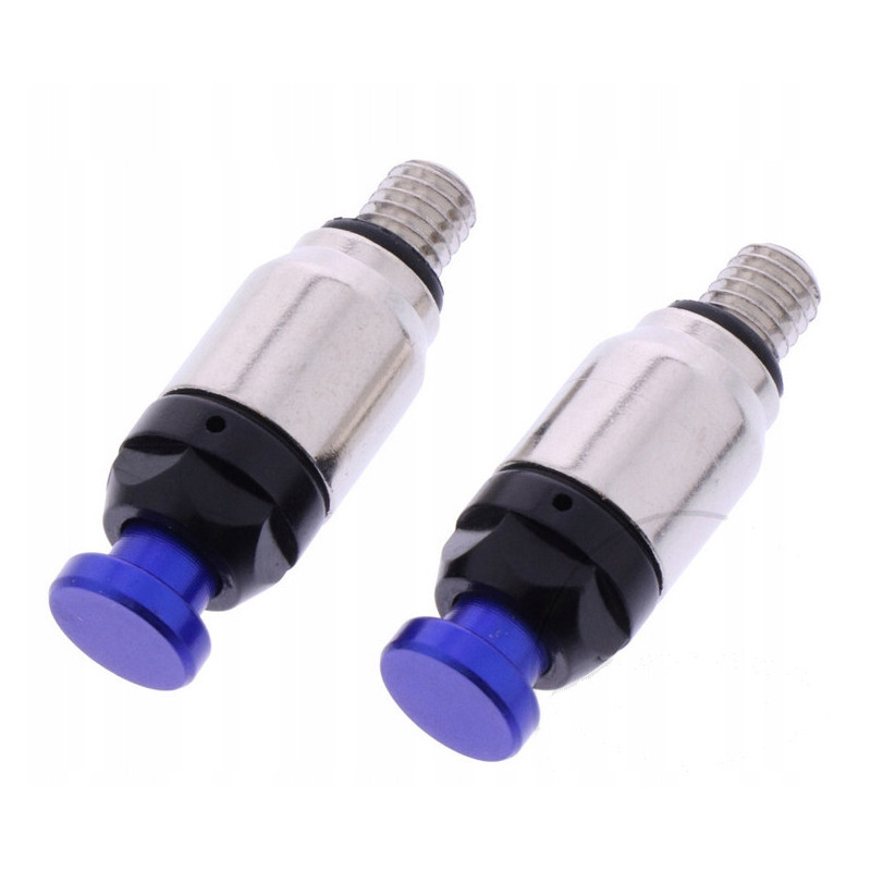 ODPOWIETRZNIKI AMORTYZATORÓW WIDELCA TELESKOPÓW PRZÓD M5 NIEBIESKIE