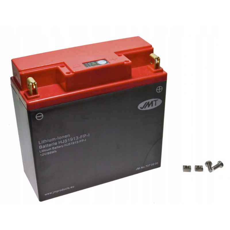 ULTRA LEKKI AKUMULATOR LITOWO - JONOWY JMT HJ51913-FP BMW K 75 K75 1984-96
