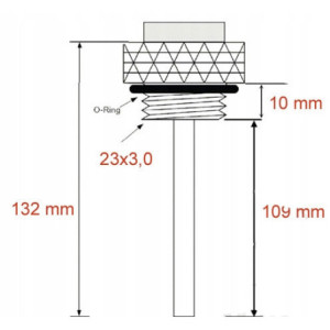 WSKAŹNIK TEMPERATURY OLEJU JMP M23X3 KTM SUPER DUKE 990 2005-2011