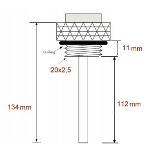 WSKAŹNIK TEMPERATURY OLEJU JMP M20X2,5 HONDA CLR 125 CLR125 CITYFLY 98-2000