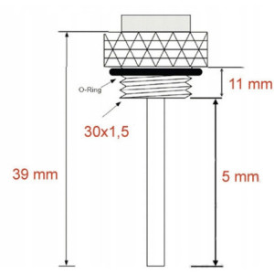WSKAŹNIK TEMPERATURY OLEJU JMP M30X1,5 KAWASAKI GTR 1400 GTR1400 2007-2009