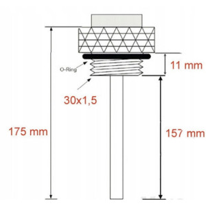 WSKAŹNIK TEMPERATURY OLEJU JMP M30X1,5 SUZUKI GS 450 SUZUKI GS450 1980-1988