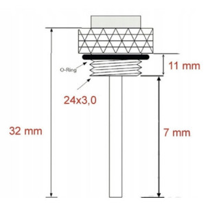 WSKAŹNIK TEMPERATURY OLEJU JMP M24X3 TRIUMPH THUNDERBIRD 900 1995-2003