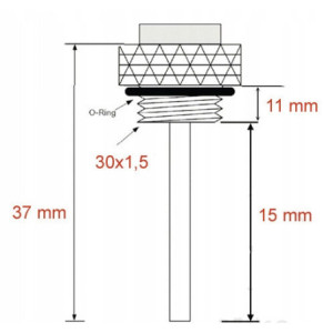 WSKAŹNIK TEMPERATURY OLEJU JMP M30X1,5 SUZUKI GN 400 SUZUKI GN400 1980-1982