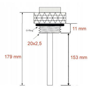 WSKAŹNIK TEMPERATURY OLEJU JMP M20X2,5 HONDA FX 650 FX650 VIGOR 1999-2002