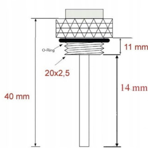 WSKAŹNIK TEMPERATURY OLEJU JMP M20X2,5 TRIUMPH DAYTONA 955 DAYTONA955 97-01
