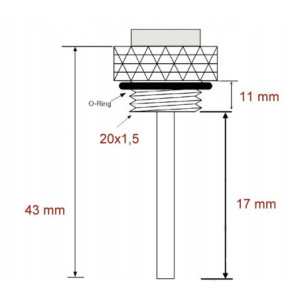 WSKAŹNIK TEMPERATURY OLEJU JMP M20X1,5 SUZUKI GSX 1200 GSX1200 1999-2000