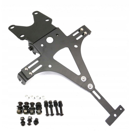 UNIWERSALNY KRÓTKI UCHWYT TABLICY MOTOCYKLOWY MOCOWANIE REJESTRACJI MOTO