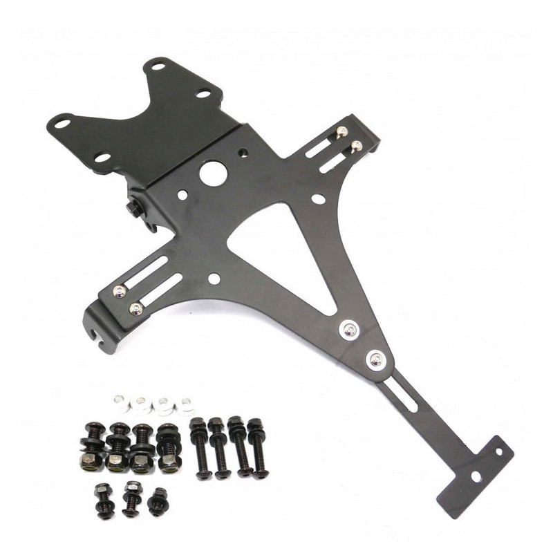 KRÓTKI UCHWYT TABLICY REJESTRACYJNEJ DO MOTOCYKLA UNIWERSALNE MOCOWANIE