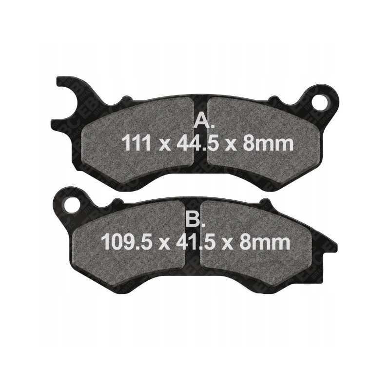 KLOCKI HAMULCOWE PRZÓD EBC SFA603 HONDA NSC 50 HONDA NSC50 2012-2019