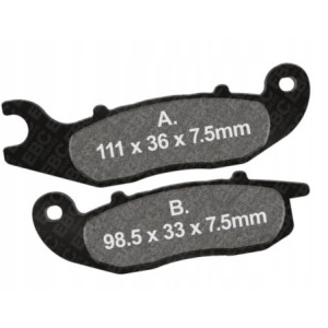 KLOCKI HAMULCOWE PRZÓD EBC SFA693 PIAGGIO LIBERTY 125 3V IE ABS 2016-2024