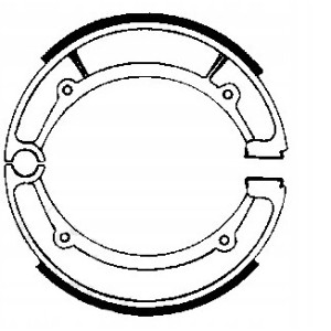 SZCZĘKI HAMULCOWE EBC DO MOTOCYKLA YAMAHA YFM 400 YAMAHA YFM400 2003-2005