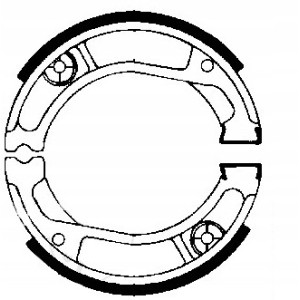 SZCZĘKI HAMULCOWE EBC DO MOTOCYKLA HONDA XR 250 HONDA XR250 1981-1983