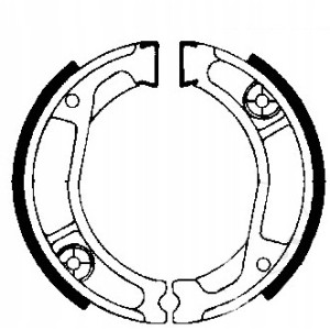 SZCZĘKI HAMULCOWE EBC DO MOTOCYKLA HONDA NX 250 HONDA NX250 1988-1995