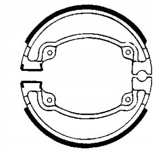 SZCZĘKI HAMULCOWE EBC DO MOTOCYKLA HONDA XR 500 HONDA XR500 1979-1982