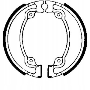 SZCZĘKI HAMULCOWE EBC DO MOTOCYKLA HONDA XL 500 HONDA XL500 1979-1985