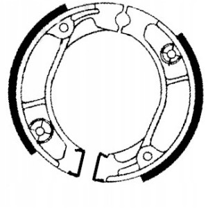 SZCZĘKI HAMULCOWE EBC DO MOTOCYKLA HONDA XR 80 XR 125 HONDA XR80 XR125