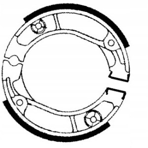 SZCZĘKI HAMULCOWE EBC DO MOTOCYKLA HONDA XL 50 XL 125 XL 185 XL50 XL125