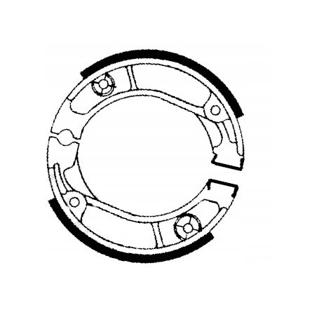 SZCZĘKI HAMULCOWE EBC DO MOTOCYKLA HONDA NX 125 NX125 TRANSCITY 1995-1998