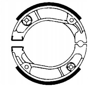 SZCZĘKI HAMULCOWE EBC DO MOTOCYKLA HONDA MBX 50 MBX 80 MBX50 MBX80
