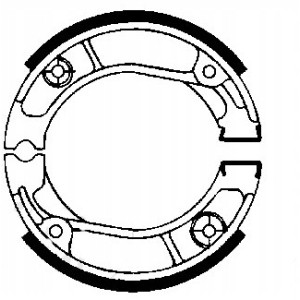 SZCZĘKI HAMULCOWE EBC DO MOTOCYKLA HONDA CG 125 HONDA CG125 1998-2001