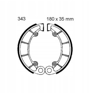 SZCZĘKI HAMULCOWE EBC DO MOTOCYKLA HONDA VT 1100 VT1100 C SHADOW 1988-1995