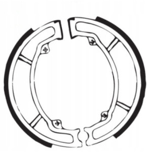 SZCZĘKI HAMULCOWE EBC DO MOTOCYKLA HONDA SH 150 HONDA SH150 2001-2008