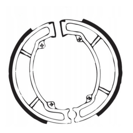 SZCZĘKI HAMULCOWE EBC DO MOTOCYKLA HONDA SH 150 HONDA SH150 2001-2008