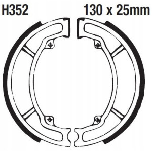 SZCZĘKI HAMULCOWE EBC DO MOTOCYKLA HONDA SH 150 HONDA SH150 2001-2008