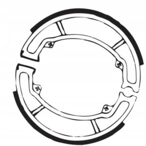 SZCZĘKI HAMULCOWE EBC DO MOTOCYKLA HONDA SES 125 SES125 DYLAN 2002-2006
