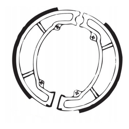 SZCZĘKI HAMULCOWE EBC DO MOTOCYKLA HONDA SCV 100 HONDA SCV100 LEAD 2003-08