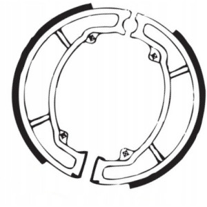 SZCZĘKI HAMULCOWE EBC DO MOTOCYKLA HONDA PES 150 HONDA PES150 PSI 2006-2010