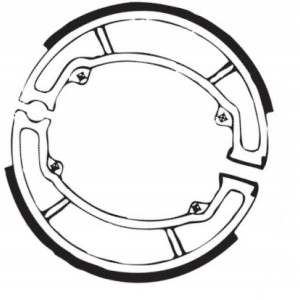 SZCZĘKI HAMULCOWE EBC DO MOTOCYKLA HONDA PES 125 HONDA PES125 PSI 2006-2013