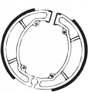 SZCZĘKI HAMULCOWE EBC DO MOTOCYKLA HONDA NSC 110 HONDA NSC110 CBS 2012-2024