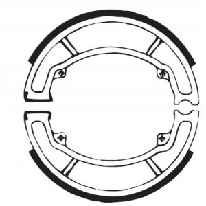 SZCZĘKI HAMULCOWE EBC DO MOTOCYKLA HONDA NHX 110 NHX110 WH LEAD 2008-2013