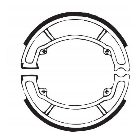 SZCZĘKI HAMULCOWE EBC DO MOTOCYKLA HONDA NHX 110 NHX110 WH LEAD 2008-2013