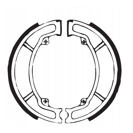 SZCZĘKI HAMULCOWE EBC DO MOTOCYKLA HONDA CB 125 HONDA CB125 F 2015 - 2024