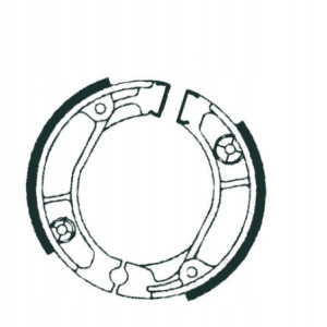 SZCZĘKI HAMULCOWE EBC DO MOTOCYKLA PEUGEOT VIVACITY 50 VIVACITY50 2008-2018